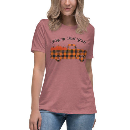 Happy Fall Y'all Women's Relaxed T-Shirt