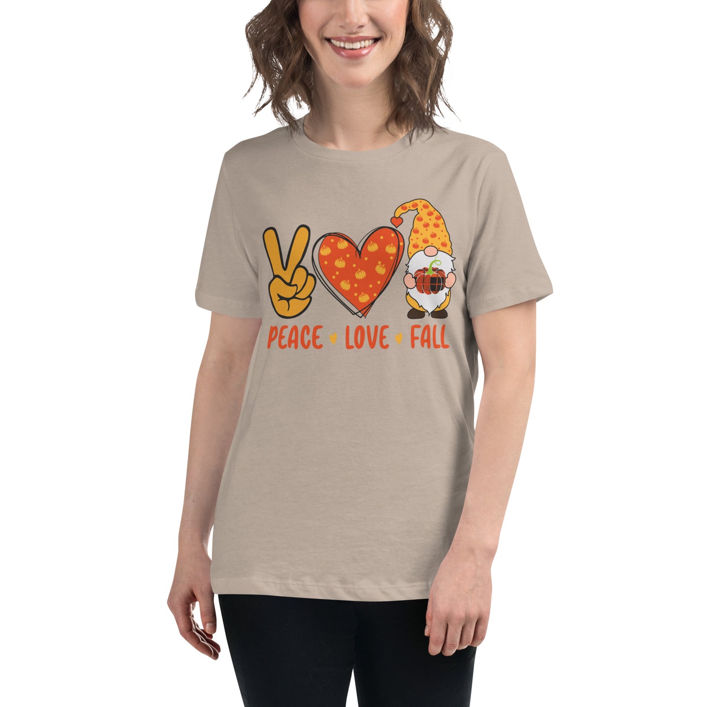 Peace. Love, Fall Women's Relaxed T-Shirt