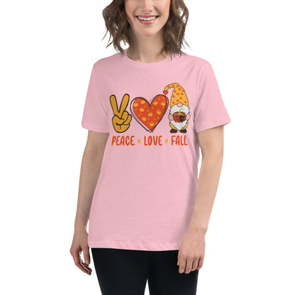 Peace. Love, Fall Women's Relaxed T-Shirt