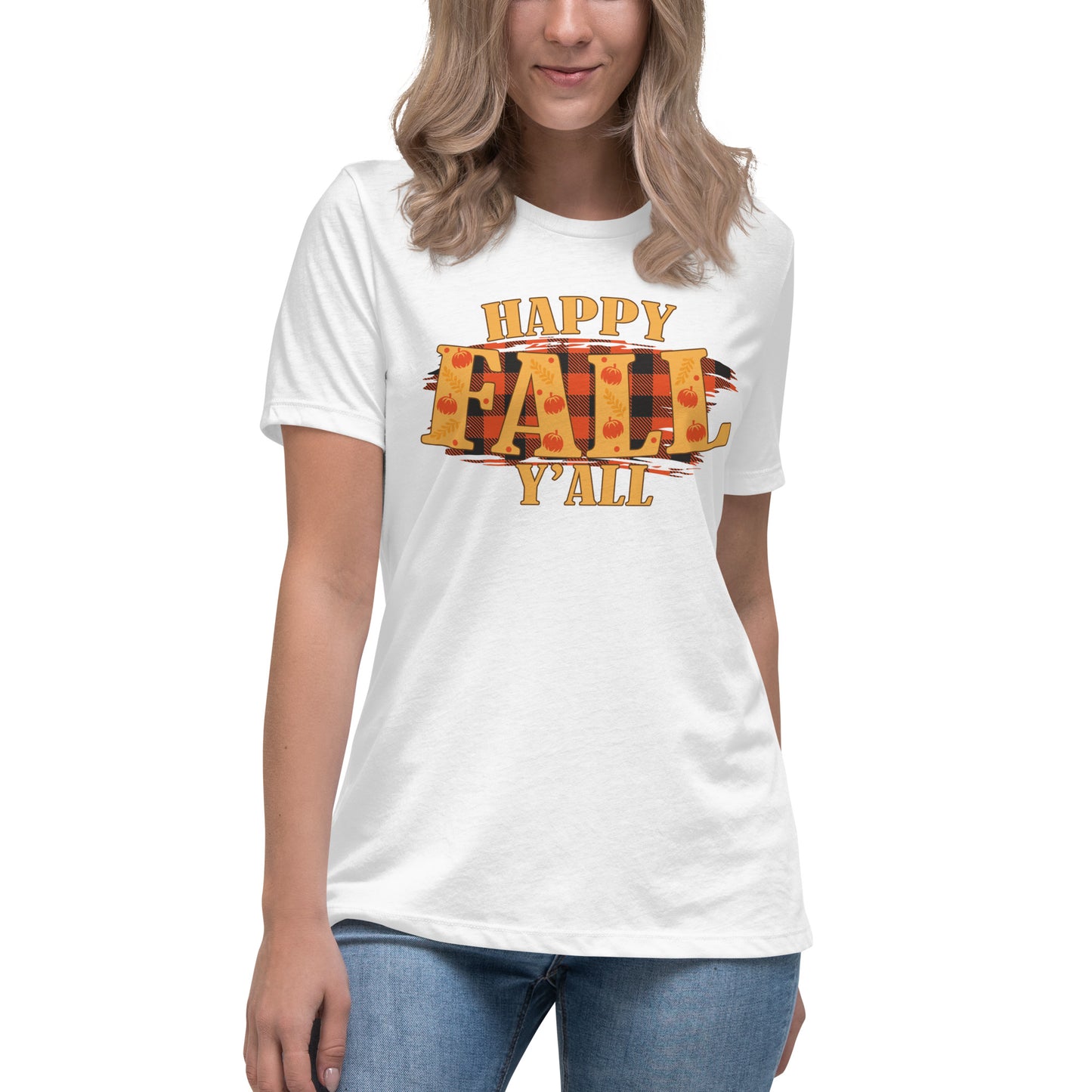 Happy Fall Y'all Women's Relaxed T-Shirt